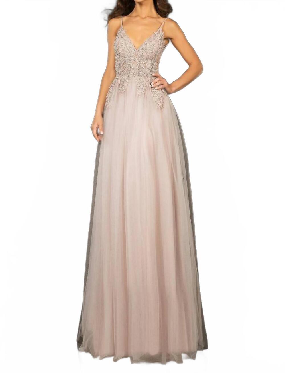NEW TERANI COUTURE tulle prom dress in lilac